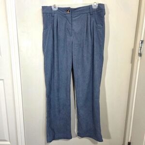 Halara Corduroy Texture Lounge Pants Super Soft Grey/blue  Size L
